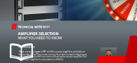 Amplifier selection guide - what you need to know